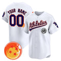 Custom Oakland Athletics x Dragon Ball White HOLBERT Vapor Premier Limited Jersey - All Stitched