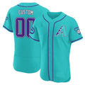 Custom Arizona Diamondbacks 2024 Teal Purple Jersey ¨C Teal 3 HOLBERT
