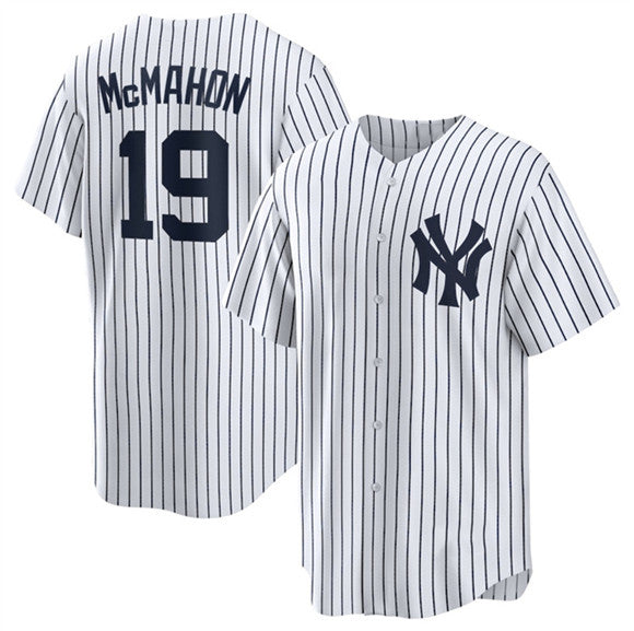 New York Yankees #19 Ryan McMahon White HOLBERT 2025 Cool Base Stitched Jersey