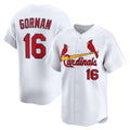 St. Louis Cardinals #16 Nolan Gorman White HOLBERT Home Limited Player Jersey