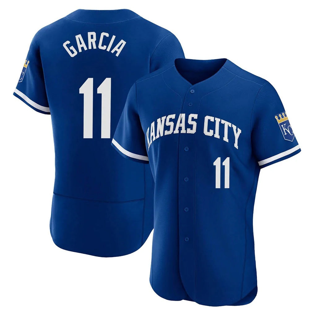 Kansas City Royals #11 Maikel Garcia Player Royal HOLBERT City Connect Limited Elite Home Game Stitched Jerseys