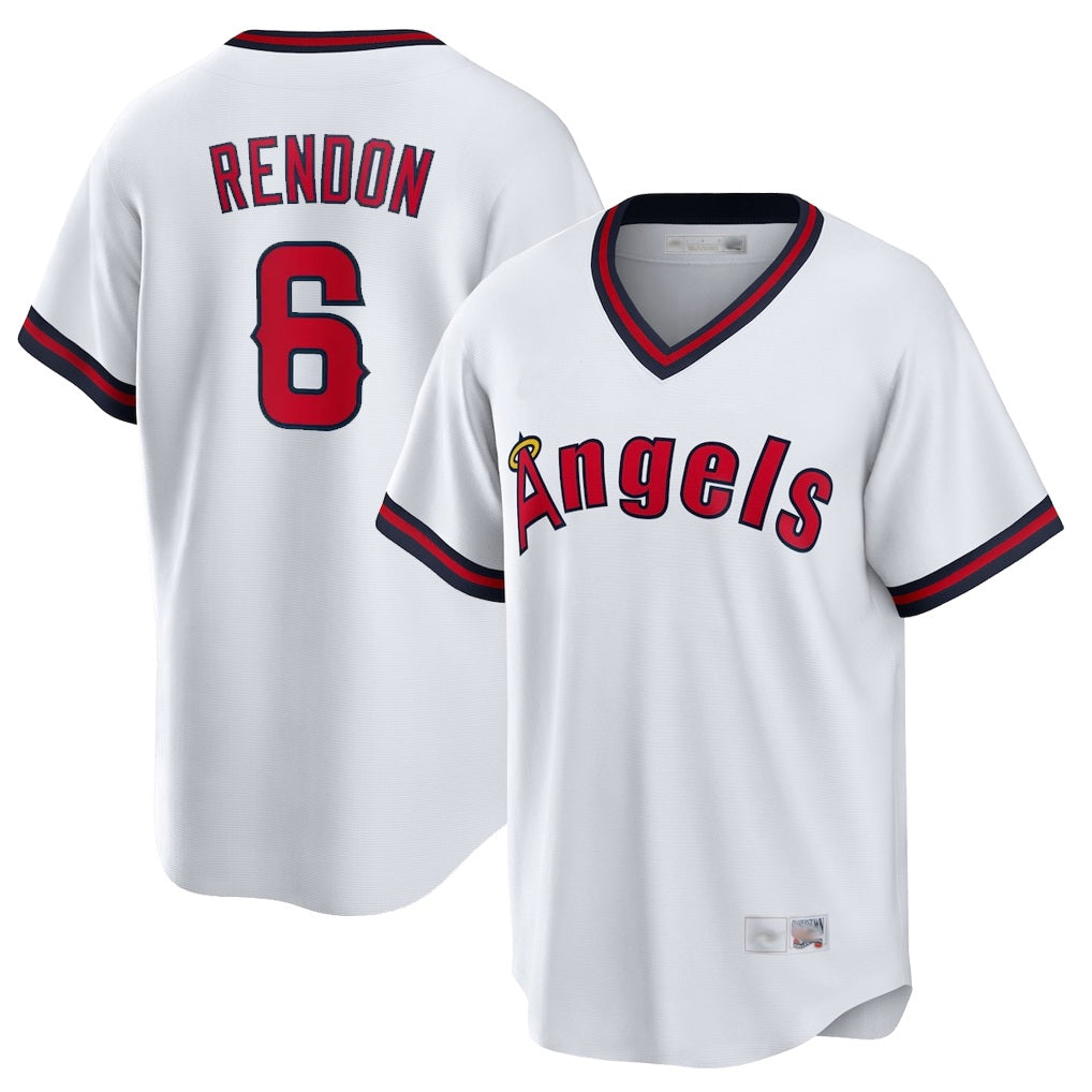 Los Angeles Angels #6 Anthony Rendon Player White HOLBERT T-shirt Home Game Stitched Jerseys