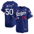 Los Angeles Dodgers #50 Mookie Betts Player Royal HOLBERT Tokyo Series Vapor Premier Limited Stitched Jerseys