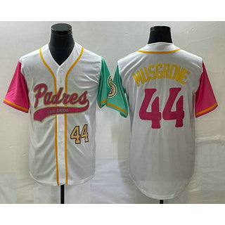 San Diego Padres #44 Joe Musgrove Number White HOLBERT NEW 2023 City Connect Cool Base Stitched Jersey