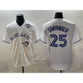 Toronto Blue Jays #25 Anthony Santander White HOLBERT 2025 World Series Home Cool Base Stitched Jersey