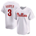 Philadelphia Phillies #3 Bryce Harper White HOLBERT Home Limited Player Jersey