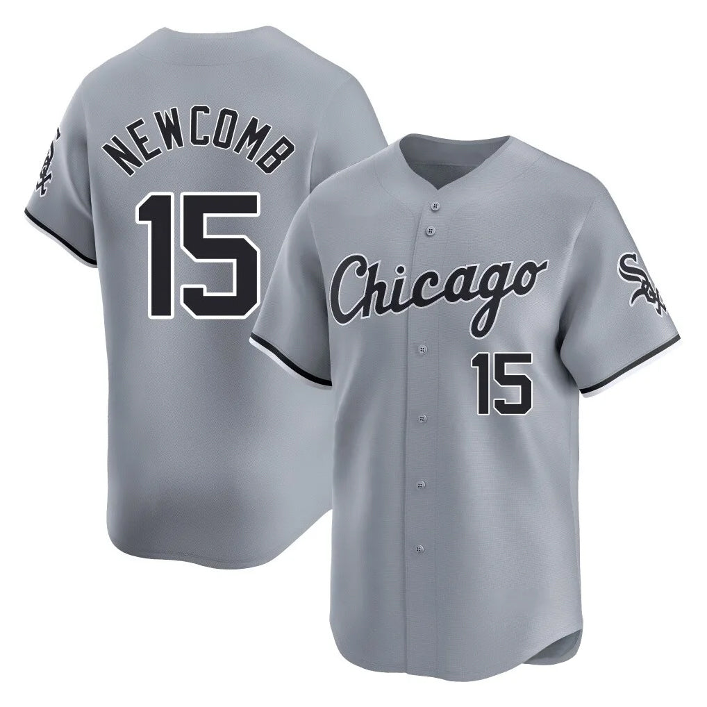 Chicago White Sox #15 Sean Newcomb Player Gray HOLBERT Road Limited Home Stitched Jerseys