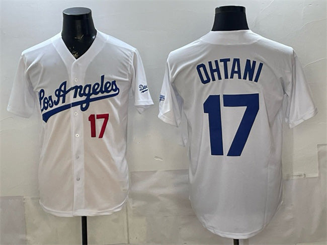 Los Angeles Dodgers #17 Shohei Ohtani White HOLBERT Alternate Stadium Stitched Jersey