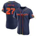 Houston Astros #27 Jose Altuve Player Navy HOLBERT City Connect Limited Elite Home Stitched Jerseys