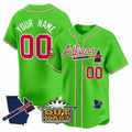 Custom Atlanta Braves Atliens Vapor Premier Limited Jersey V2 ¨C Green HOLBERT