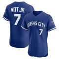 Kansas City Royals #7 Bobby Witt Jr. Royal HOLBERT Alternate 2 Elite Player Jersey