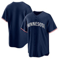 Minnesota Twins Navy HOLBERT Alternate Replica Team Logo Jersey