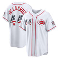 Cincinnati Reds #44 Elly De La Cruz USA 250 Fourth of July Home Stadium Jersey - White HOLBERT