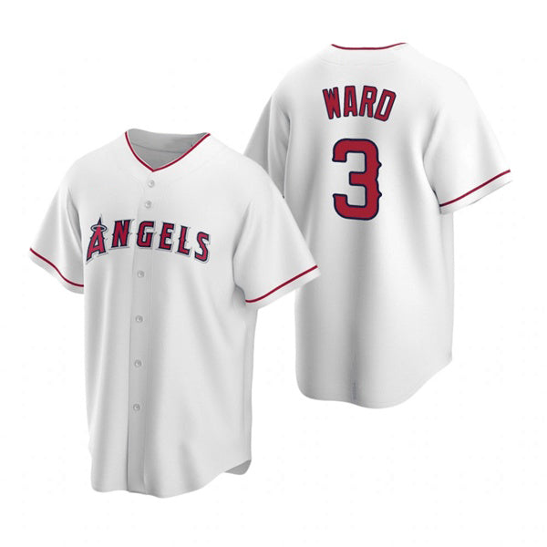 Los Angeles Angels #3 Waylor Ward White HOLBERT Cool Base Stitched Jersey