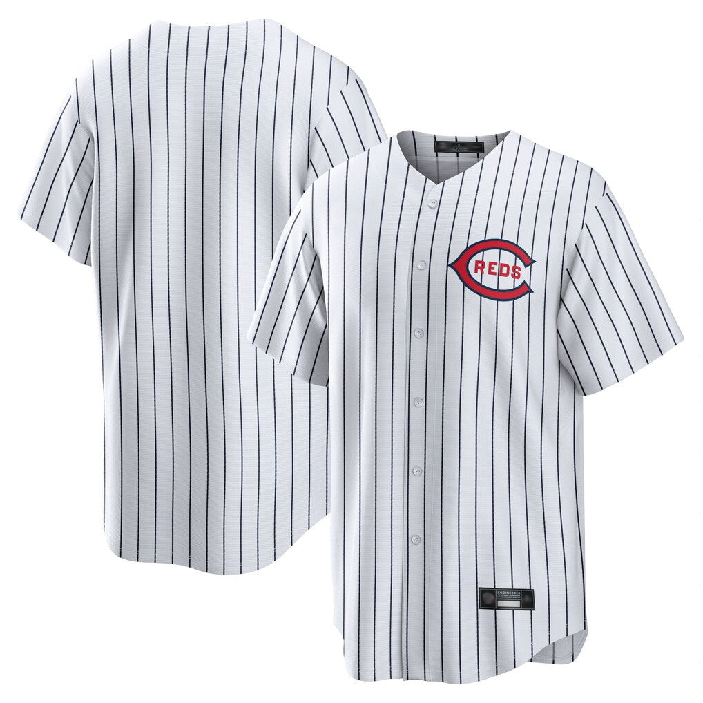 Cincinnati Reds Blank Player White HOLBERT Stripe Field of Dreams Game Home Stitched Jerseys