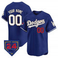 Custom Los Angeles Dodgers 2024 Spring Training Patch Vapor Premier Limited Jersey ¨C Royal HOLBERT