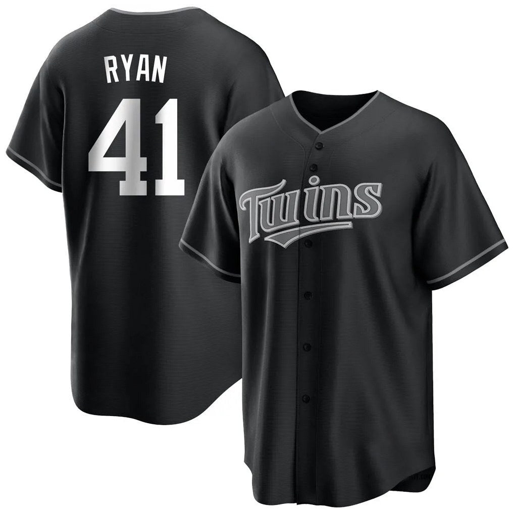 Minnesota Twins #41 Joe Ryan Player Black HOLBERTHome Game Stitched Jerseys