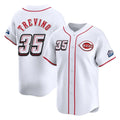 Cincinnati Reds #35 Jose Trevino Player White HOLBERT Speedway Classic Home Limited Stitched Jerseys