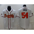 Atlanta Braves #54 Max Fried 2022 White Gold HOLBERT World Series Champions Program Cool Base Stitched Jersey