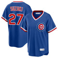 Chicago Cubs #27 Seiya Suzuki Player Royal HOLBERT T-shirt Cooperstown Collection Limited Stitched Jerseys