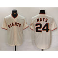San Francisco Giants #24 Willie Mays Cream HOLBERT 2024 Home Limited Stitched Jersey