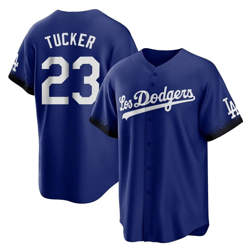 Los Angeles Dodgers #23 Kyle Tucker Player Royal HOLBERT City Connect Home Game Stitched Jerseys