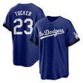 Los Angeles Dodgers #23 Kyle Tucker Player Royal HOLBERT City Connect Home Game Stitched Jerseys