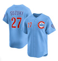 Chicago Cubs #27 Seiya Suzuki Blue HOLBERT 2024-25 2nd Alternate Limited Stitched Jersey
