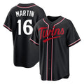 Minnesota Twins #16 Austin Martin Player Black HOLBERTFashion Out Home Limited Stitched Jerseys