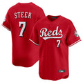 Cincinnati Reds #7 Spencer Steer Player Red HOLBERT Home Limited Stitched Jerseys