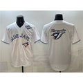 Toronto Blue Jays Team Big Logo White HOLBERT 2025 World Series Home Cool Base Stitched Jersey