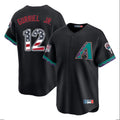 Arizona Diamondbacks #12 Lourdes Gurriel Jr Player Black HOLBERT USA 250 Fourth of July Home Game Stitched Jerseys