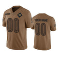 Custom W.Commanders Active Player 2023 Brown HOLBERT Salute To Setvice Limited Stitched Jersey