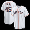 Houston Astros #45 Tatsuya Imai White HOLBERT Home Replica Jersey