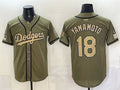 Los Angeles Dodgers #18 Yoshinobu Yamamoto Olive HOLBERT 2026 Armed Forces Day Stitched Jersey 2