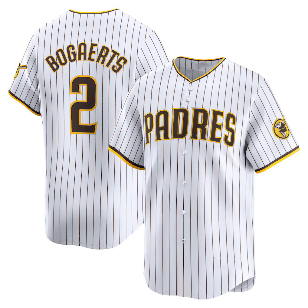 San Diego Padres #2 Xander Bogaerts White HOLBERT Home Limited Player Jersey