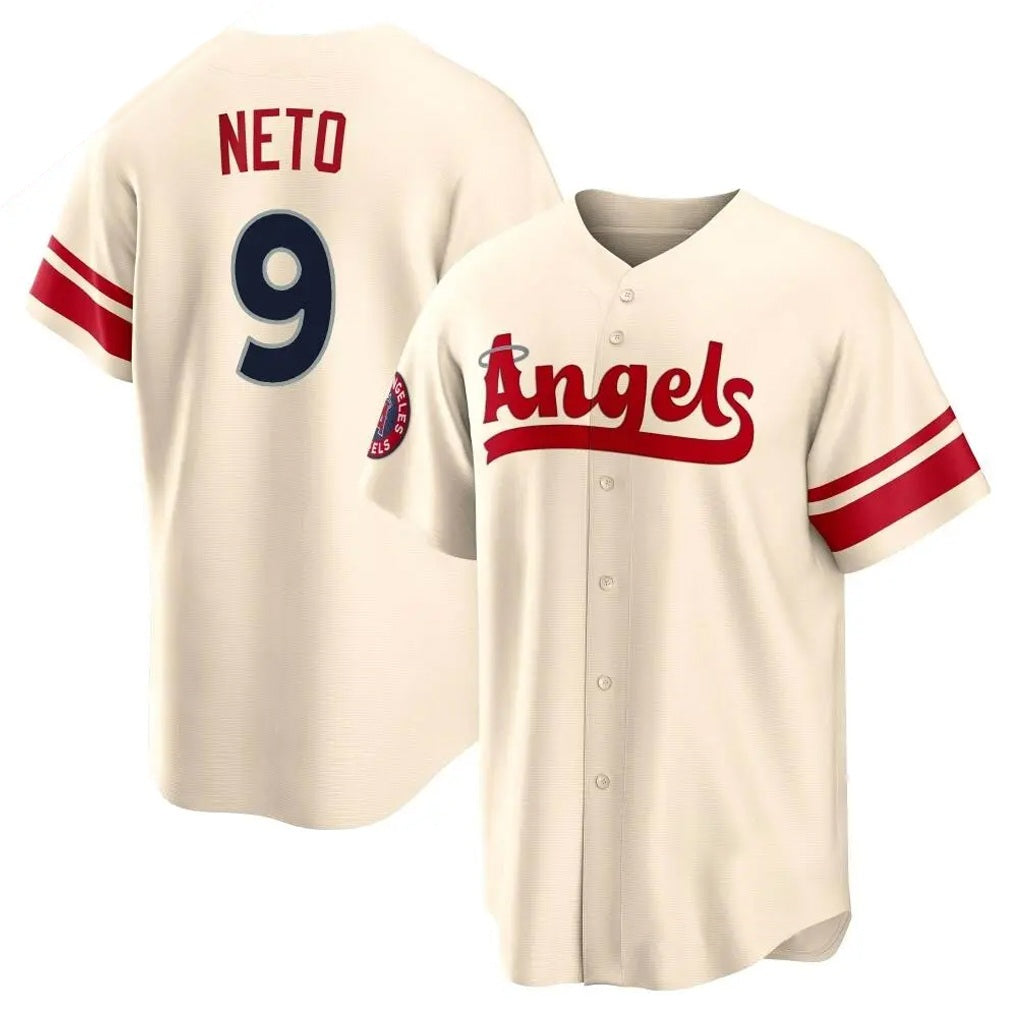 Los Angeles Angels #9 Zach Neto Player Cream HOLBERT City Connect Home Stitched Jerseys