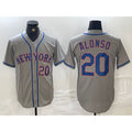New York Mets #20 Pete Alonso Grey HOLBERT Stitched Jersey
