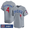 Chicago Cubs #4 Pete Crow-Armstrong Gray HOLBERT 'Ryne Sandberg Tribute' Vapor Limited V3 Stitched Jersey