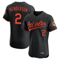 Baltimore Orioles #2 Gunnar Henderson Player Black HOLBERT Limited Elite Home Game Stitched Jerseys