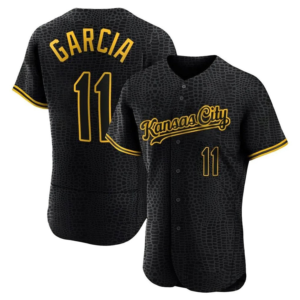 Kansas City Royals #11 Maikel Garcia Player Black HOLBERT Snake Skin City Limited Elite Stitched Jerseys