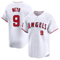 Los Angeles Angels #9 Zach Neto Player White HOLBERT Limited Home Stitched Jerseys