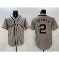 San Francisco Giants #2 Willy Adames Gray HOLBERT Cool Base Stitched Jersey 2