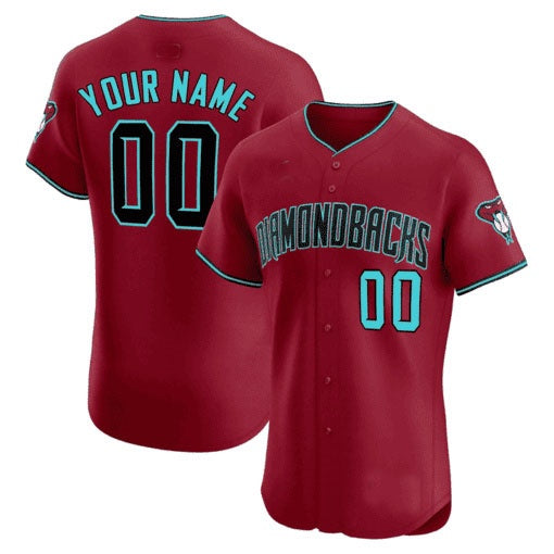 Custom Arizona Diamondbacks 2024 Flex Base Jersey ¨C Red HOLBERT