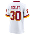W.Commanders #30 Austin Ekeler White HOLBERT Game Jersey