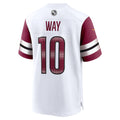 W.Commanders #10 Tress Way White HOLBERT Game Jersey