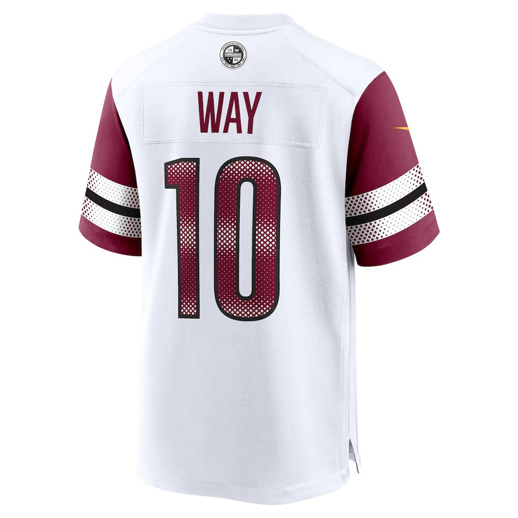 W.Commanders #10 Tress Way White HOLBERT Game Jersey