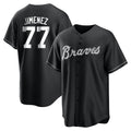 Atlanta Braves #77 Joe Jimenez Player Black HOLBERT Home Game Stitched Jerseys