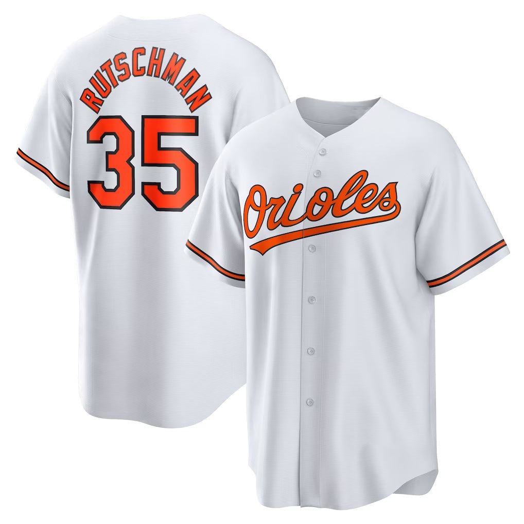 Baltimore Orioles #35 Adley Rutschman White HOLBERT Replica Player Jersey