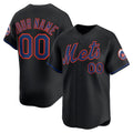 Custom New York Mets Black HOLBERT Alternate Limited Jersey